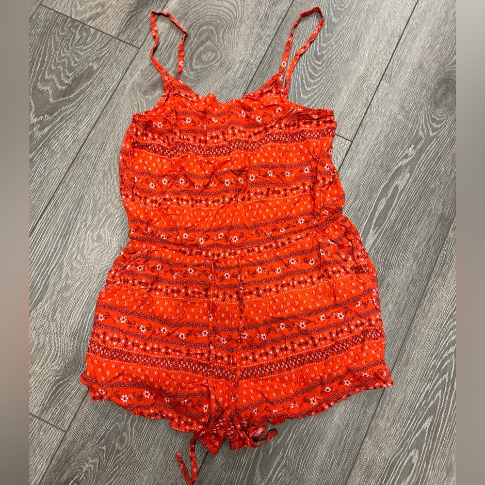Old Navy tie waist romper